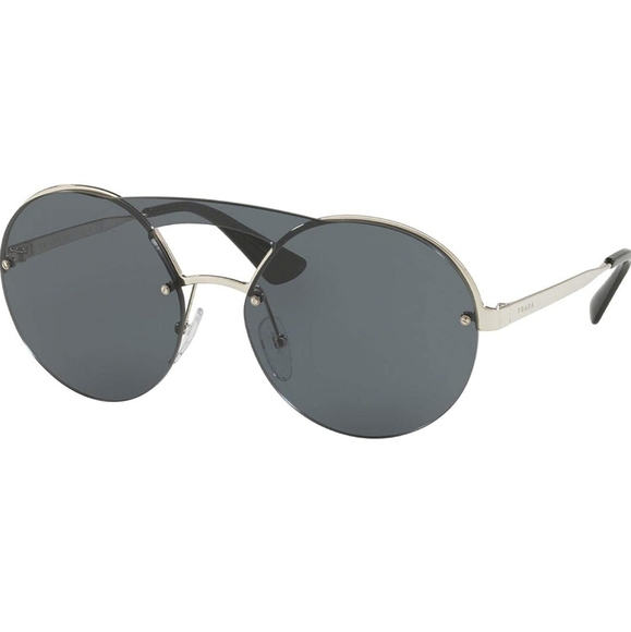 Prada Round Sunglasses in Gray/Silver - Picture 2 of 14